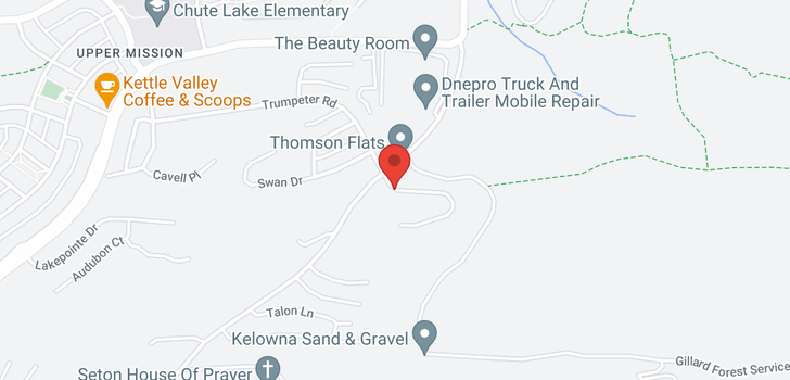 map of 503 Trumpeter Road